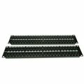 Swe-Tech 3C Rackmount 96 Port Cat5e Patch Panel, Horizontal, 110 Type, 568A & 568B Compatible, 4U FWT68PP-03096